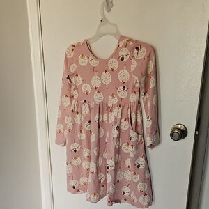 Hanna Andersson Pink Ballerina Pattern Dress